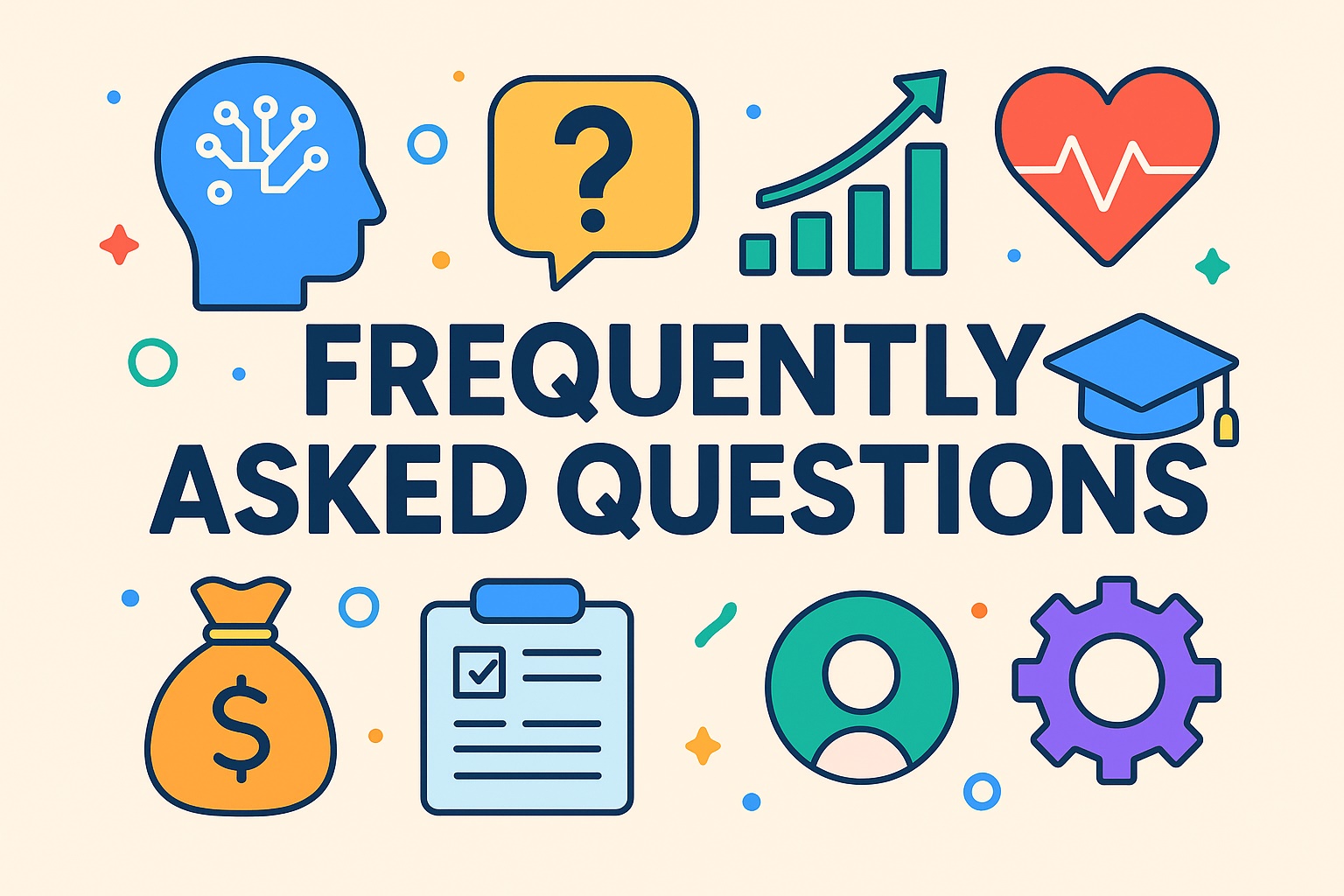 FAQ Categories: AI, Finance, Education, Health, Real Estate, Technology
