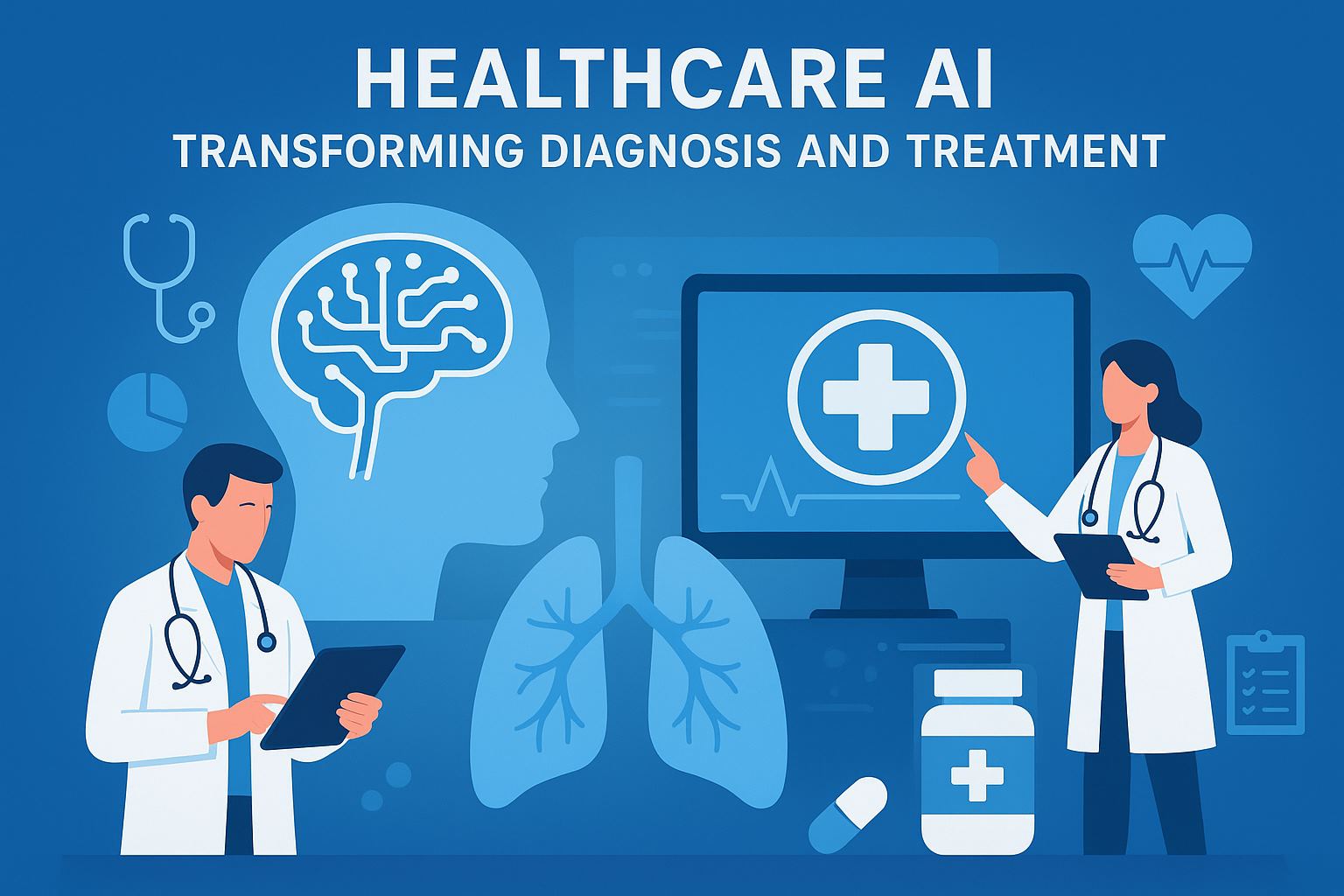Healthcare AI transforming diagnosis and treatment