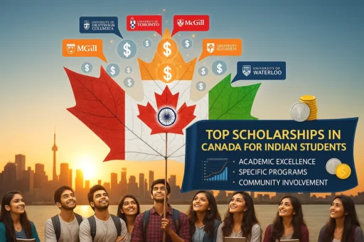 Top Scholarships in Canada for Indian Students - Top Scholarships Canada Indian Students