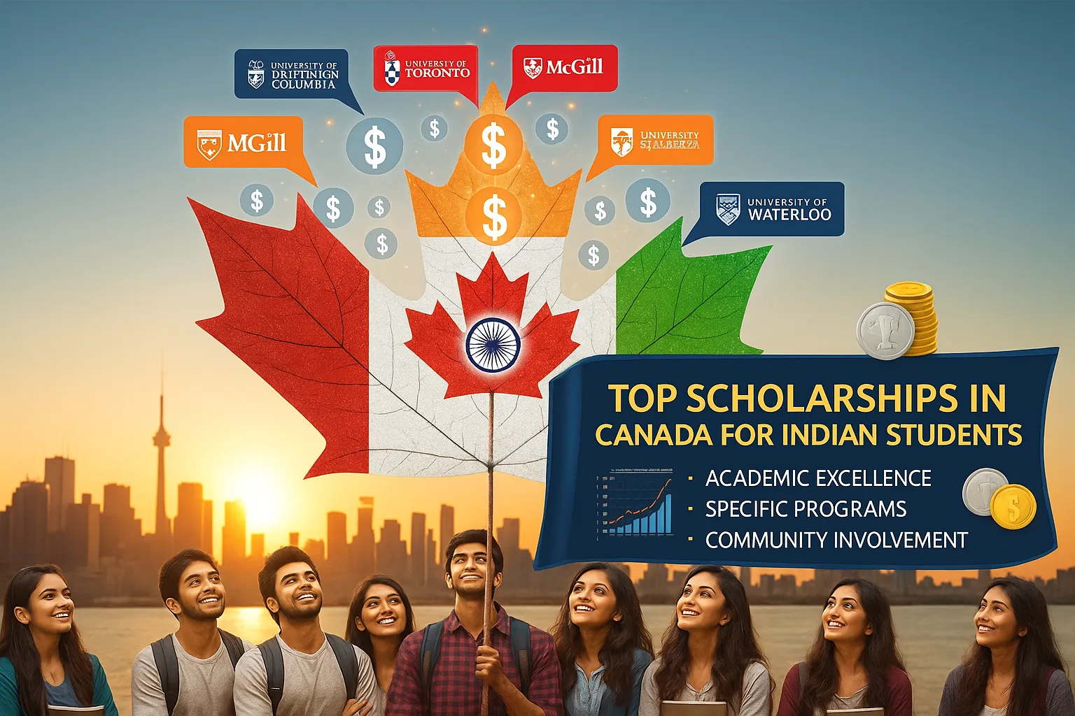 Top Scholarships in Canada for Indian Students - Top Scholarships Canada Indian Students