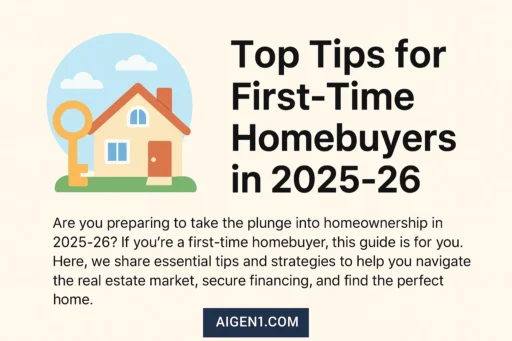 Top Tips for First-Time Homebuyers in 2025-26